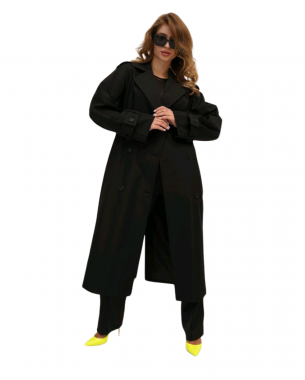 Пальто коттон чорний