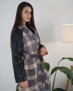 Пальто коттон чорний