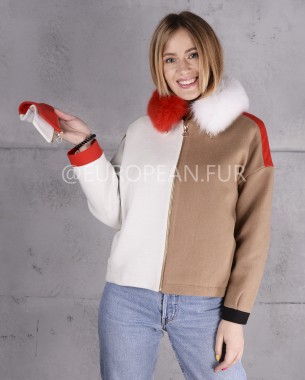 Пальто кашемір мультиколор