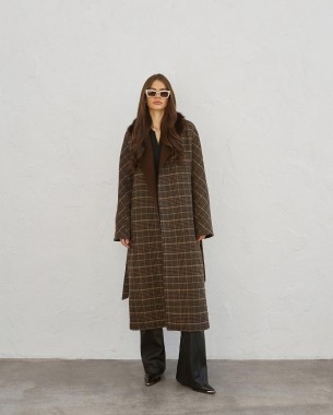 Пальто вовна коричневий