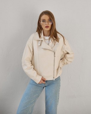 Жіноча куртка косуха (біла)