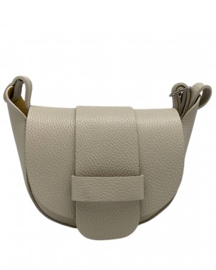 Маленька крос-боді сумка жіноча (бежева)